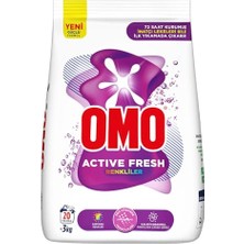 Omo Active Fresh Renkliler Toz Deterjanı 3 kg