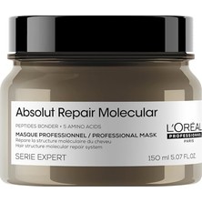 L'oréal Professionnel Paris Serie Expert Absolut Repair Molecular Yıpranmış Saçlar Için Durulanmayan Maske 150 Mililitre