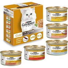 Gold Komple Karisik Kedi Yaş Maması 48X85 gr