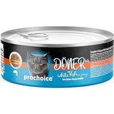Döner White Fish, Sos Içinde Beyaz Balıklı Tam & Dengeli Yetişkin Kedi Maması 70 gr x 12 Adet