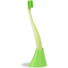 Promıs Box, Diş Fırçası + Tutacak, Yeşil – 6750 Antibakteriyel Yumuşak Kıl, Lignin Biyoplastik Sap, Italyan Tasarımı, Alman Üretimi