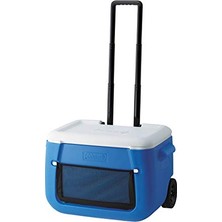 Poly-Lite Yalıtımlı Tekerlekli Cooler Taşınabilir Soğutucu Kamp Buzluğu 46 Lt, 50 Qt 3 Gün Soğuk