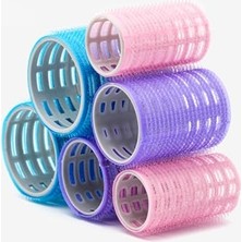 Croc 1225 Karma Bigudi 6lı Cırtlı - Yapışkanlı Saç Bigudisi