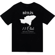 stonedfame Bitlis - Nemrut - Van Gölü - Tatvan - Doğa - Şehir Baskılı Unisex Siyah T-Shirt