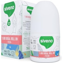 SIVENO%100 Doğal Roll-On Teen Girl Genç Kız Deodorant Ter Kokusu Önleyici Bitkisel Lekesiz Vegan 50 ml
