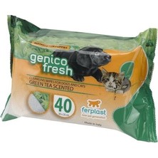 Genico Fresh Kedi Köpek Temizleme Mendili (Yeşil Çay Kokulu)