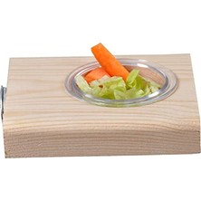 Yemlikli Kuş Tüneği Ağaç Tünek Doğal Ahşap