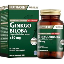 Nutraxin Herbal Ginkgo Biloba+ 120 Mg 60 Tablet Takviye Edici Gıda
