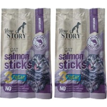 Somon Balık Etli Stick Yumuşak Kedi Ödül Maması 3'lü Paket 5 Gram x 3 Adet 2li Paket