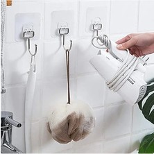 Calperia Güçlü Yapışkan Krom Kancalar - Mutfak ve Banyo Için (2 Adet)