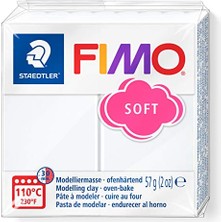 Fimo 8020--0 Fimo Soft Modelleme Kili 57 Gr. Beyaz