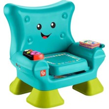 Fisher-Price Birden Fazla Dil Desteğiyle Yürüme Çağındaki 1 Yaş ve Üzeri Çocuklar Için Işıklar, Şarkılar ve Aktiviteler Içeren, Turkuaz Renkli Koltuk Şeklinde Eğitici Oyuncak, JGK94
