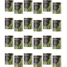 Konserve Kedi Maması Yetişkin Kuzu Etli, Parça Etli 415 gr 24 Adet Yaş Mama Düşük Tahıllı