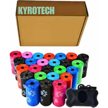 Kyrotech 12 Rulo Köpek Kaka Poşeti, Taşıma Çantası Hediyeli, Kaka Poşeti Çantası, Kaka Torbası, Köpek Dışkı Poşeti, Kaka Poşeti Kabı, Köpek Kaka Poşeti Seti, 180 Parça Poşet Içerir
