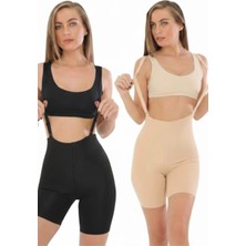 Anı İç Giyim Lazer Askılı Paçalı Korse Kadın AK4204