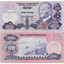 Banknoting 6. Emisyon 1000 Lira F71 Çilaltı.