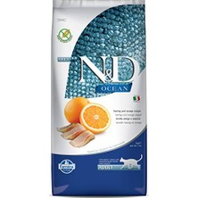 N&d Ocean Kuru Kedi Maması, Ringa Balığı ve Portakallı, Yetişkin, 5 kg