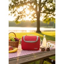 Termos Çanta Isı Yalıtımlı Öğle Yemeği ve Piknik Çantası Kırmızı, Plaj-Çantası