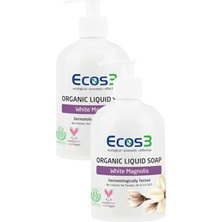 Organik Sıvı Sabun Beyaz Manolya 2’li Set (2 x 500 Ml)