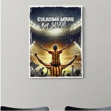 Hediyesepeti Sarı Kırmızı Taraftarlara Özel Kanvas Tablo