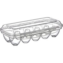 -10 Bölmeli Kilitli Kapaklı Yumurtalık Saklama Kutusu YU110