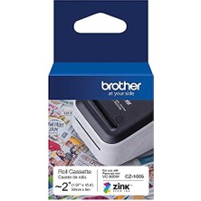 Tuba Toptaş Orijinal CZ-1005 Sürekli Uzunluk ~ 2 (1,97 Inç) 50 mm Genişlik x 12,74 Ft (5 M) Uzunluğunda Etiket Rulosu Zınk Zero Ink Teknolojisine Sahiptir