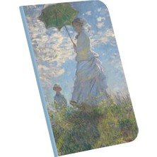 Madam Monet And Her Son, Claude Monet 1875, A4 Defter X, Çizgisiz, Toplam 64 Sayfa, Tel Dikiş, Esnek Kapak, Oval Kenar, Tuval Doku, 60 Gram, Sarı Krem Renk, 21X29,7X0,5CM