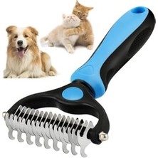 Kedi Köpek Tarağı Tüy Topak Açıcı Çift Taraflı Metal Dişli Evcil Hayvan Bakım Fırçası Tarağ
