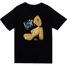 stonedfame Korn - Issues - Albüm Baskılı Unisex %100 Pamuk Siyah T-Shirt