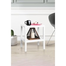 2 Katlı Çok Amaçlı Düzenleyici Raf Ünitesi – Plastik Kitaplık, Banyo, Mutfak, Ayakkabılık, Depolama ve Saklama Rafı (Beyaz)