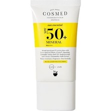 Cosmed Mineral Spf 50 Çok Hassas Ciltler Için Yüzde Yüz Mineral Filtreli Yüz Güneş Kremi
