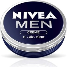 Nıvea Men Erkek Bakım Kremi 75 Ml, El, Yüz ve Vücut Nemlendirici Krem, Hızlı Emilir, Yapışkan His Bırakmaz, E Vitamini, Tüm Cilt Tipleri