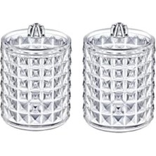 2'li Silindir Pamuk Organizer - Diamond Serisi - Şık ve Pratik Pamuk Saklama Çözümü