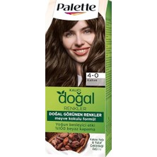 Kalıcı Doğal Renkler 4-0 Amber Kahve Saç Boyası