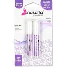 HDY Store Nascita Şeffaf Takma Tırnak Yapıştırıcısı 1 Parça Mat Ahududu Deseni ile Onarıcı Etki