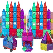 56 Parça Manyetik Blok Set I Renkli ve Dayanıklı| Araba Dahil Stem Eğitici Oyuncak | Motor Becerilerini ve Yaratıcılığı Destekler | +6 Parça Ekstra