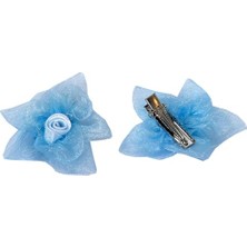 Kedi ve Küçük Irk Köpek Için Pensli Toka Tül Tokası Mavi Renk Evcil Hayvan Tokası 1 Adet