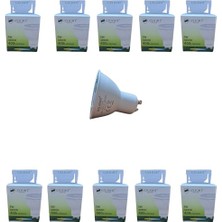 10 Adet 5W 4000K GU10 Duy 38° Gün Işığı LED Spot Ampul Uzlıght          [enerji Sınıfı F]