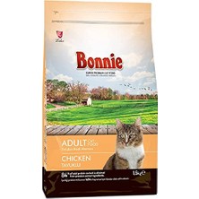 Bonnie Kuru Kedi Maması, Tavuklu, Yetişkin, 1.5 kg