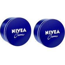Nıvea Creme 250ML x 2 Adet, Bakım Yapan Koruma, Tüm Ciltler Için Nemlendirici Krem, Eucerit Içeren Formül, Avantajlı Paket