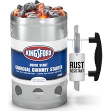 Grilling BB0466 Deluxe Kömür Barbekü Baca Başlatıcı, Izgara, Gümüş