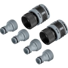 65175AMZ 6 Parça Hızlı Bağlantı Seti Konnektör Paketi, Siyah, Mavi