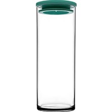 Paşabahçe Breakfast Club Yeşil Plastik Kapakli Cam Kavanoz, Şeffaf, 120 cc