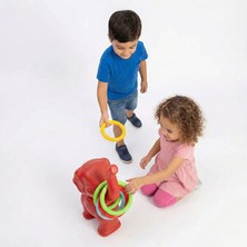 Exectus Fil Figürlü Halka Atma Oyunu 5 Renkli Halkalı Çocuk Aktivite Seti