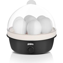 Sinbo SEB-5807 Yumurta Haşlama Makinesi, 7 Yumurtalık Elektrikli Yumurta Pişirici, 350 W, Otomatik Kapanma, Sesli Uyarı, Şeffaf Kapak