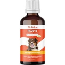 Biofeline Köpekler Için Plus B Damla 50ML ve Tüy Dökülmesini Engelleyici Biotinli Tüy Sağlığı Damlası