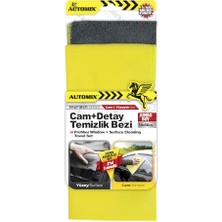 Automix Cam + Detay Temizlik Bezi | Çiziksiz ve Hızlı Oto Temizlik Bezi