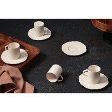 Porland Tide Platin 4 Kişilik Kahve Takımı 80CC