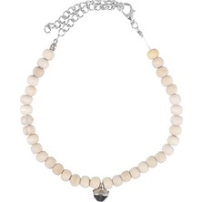 Kedi Boyun Tasması Ahşap Boncuklu Zincirli Zilli Boyuntasması Hafif Tasma Boncuk Tasma