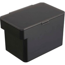 Home Tower Hava Geçirmez Evcil Hayvan Maması Saklama Kabı - Şeffaf Kapaklı ve Saplı Kedi ve Köpek Maması Tutucu Kutusu - Orta - Polipropilen - 8 Lb., 1,6 Galon, 6 Quart, Siyah